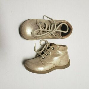 Polo Ralph Lauren Gold Booties Toddler Size 5